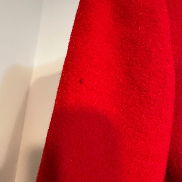 Wool And Cashmere Red Lined Pockets Blazer Jacket Size Medium - Picture 10 of 11